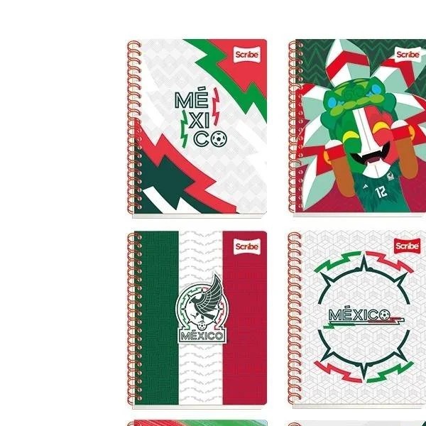 CUADERNO PROF. SELECCION MEX SCRIBE 5670 RAY ESP. 100H. C.24